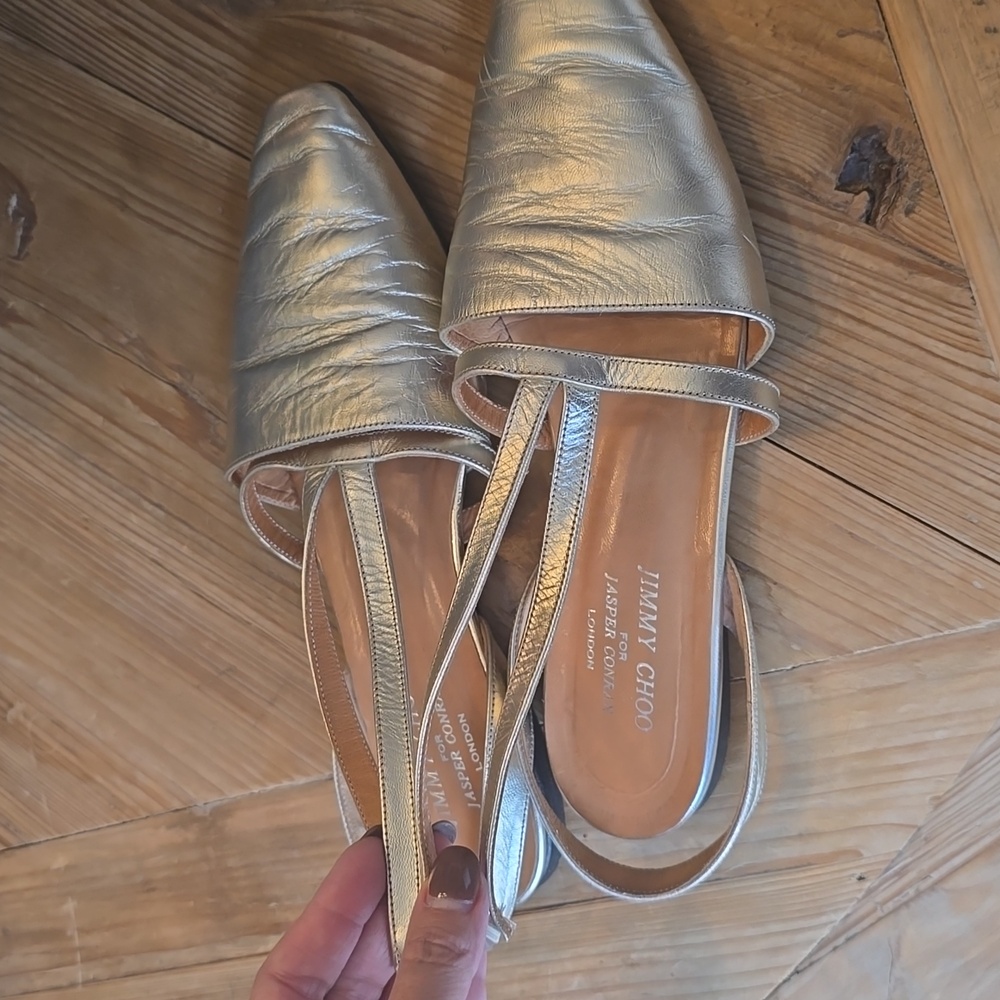 Jimmy Choo Gold Flats